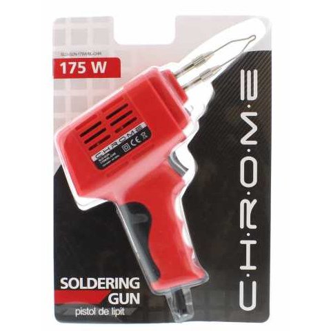 Pistol de lipit Chrome 175 W cu bec LED, in blister