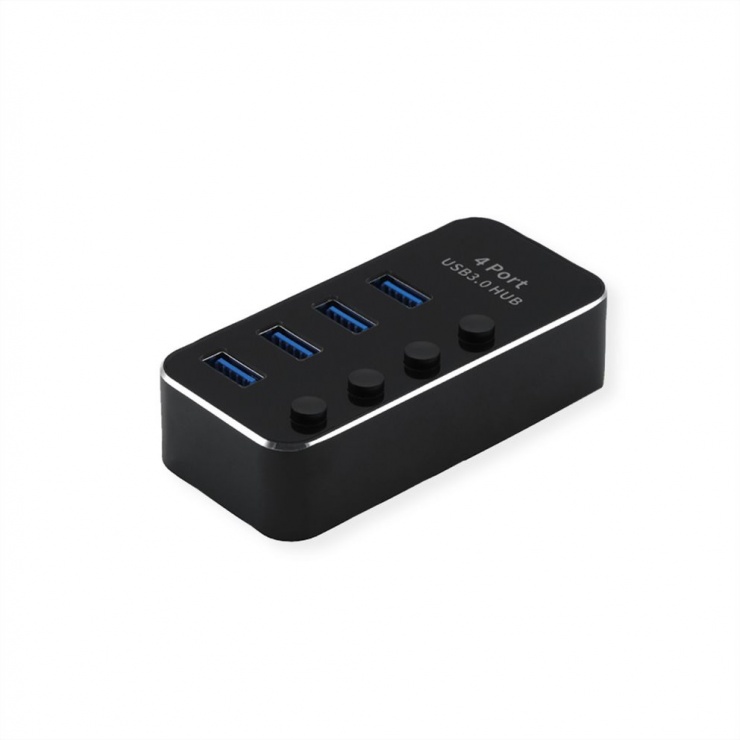 Hub USB 3.2 Roline cu 4 Porturi și Switch