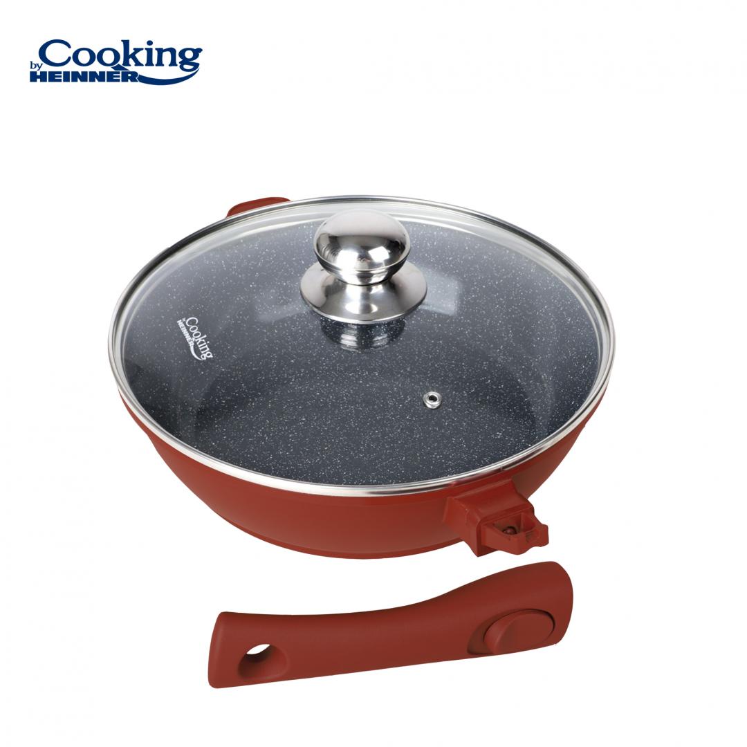 Tigaie Adâncă Heinner Calabria 26cm cu Capac - Aluminiu Premium - imagine 2