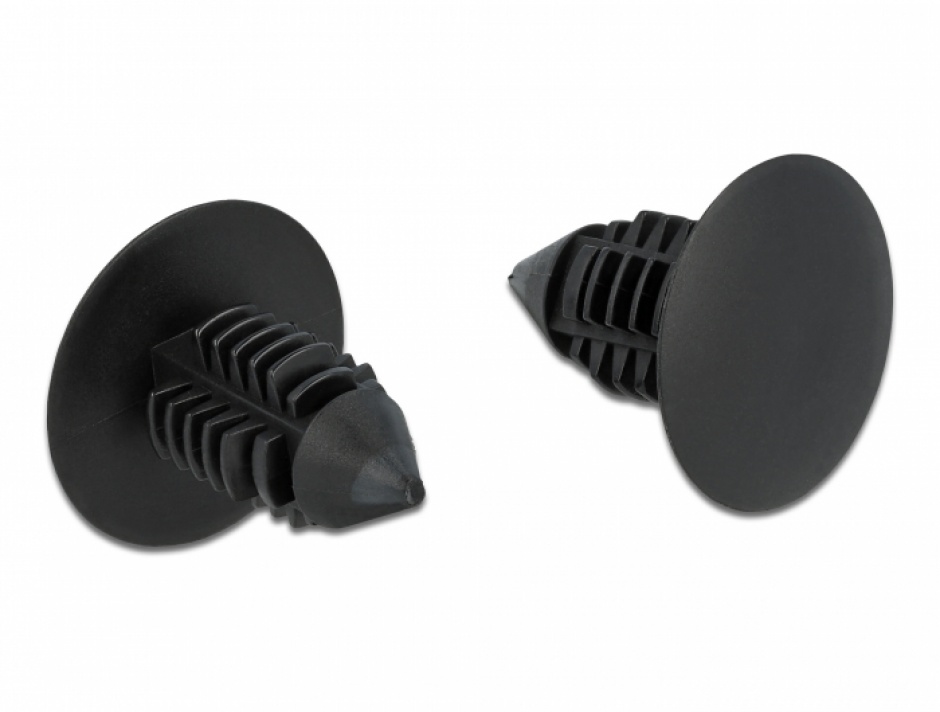 Set 10 Cleme Delock 7mm Negre