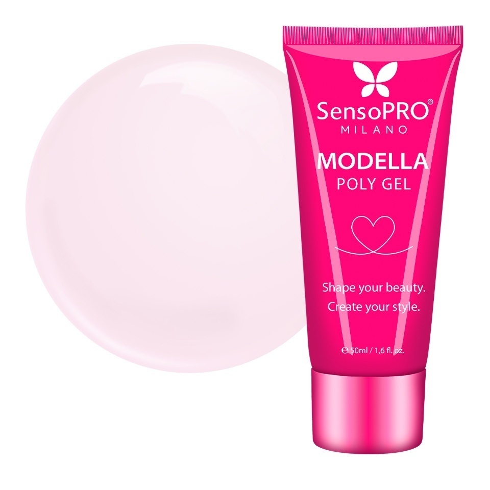 Polygel MODELLA SensoPRO Milano - Pink Puff, 50ml