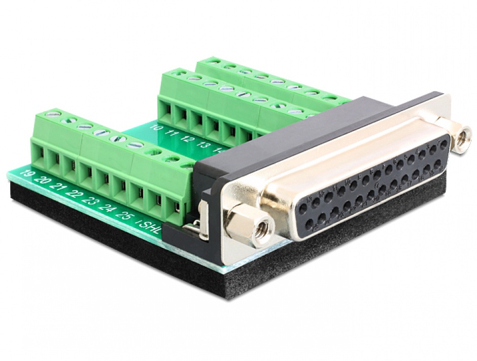 Adaptor Delock D-Sub 25M la Terminal 27P