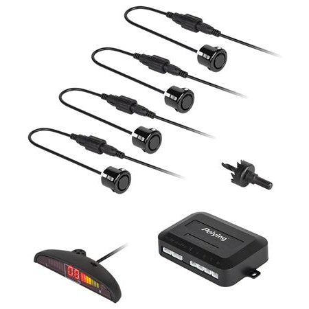 Kit Senzori Parcare Peiying LED 4 Negru