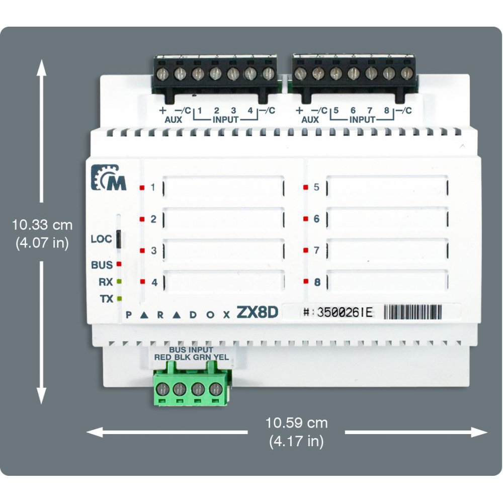 Modul Extensie 8 Zone Paradox ZX8D | Securitate Maximă
