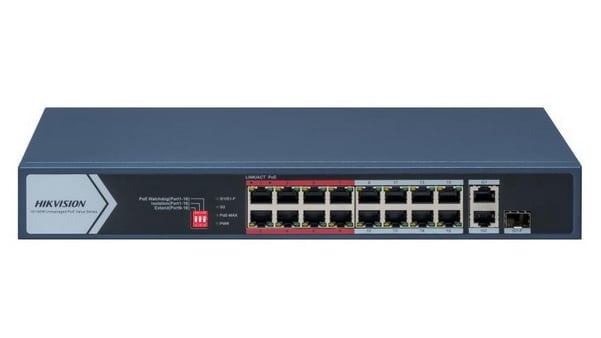 Switch POE Hikvision 16 Porturi 130W