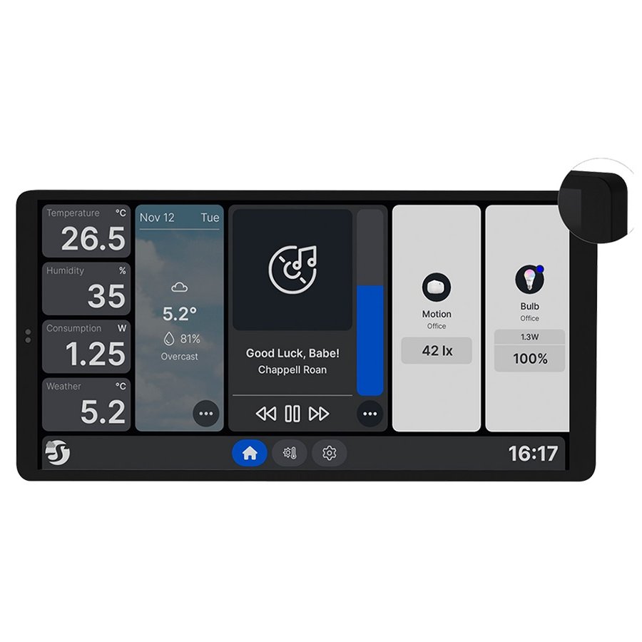 Shelly Wall Display X 2 Silver, panou smart, ecran 6.95"