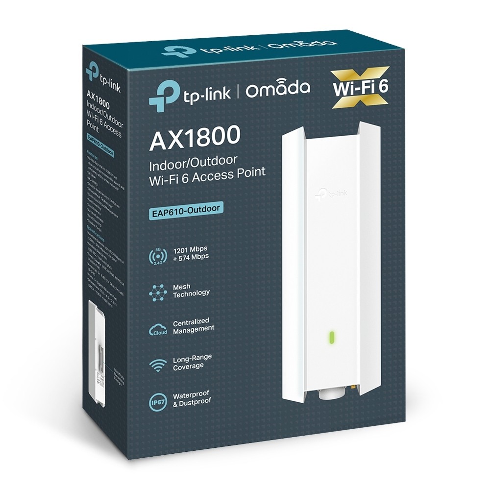 TP-LINK EAP610 Outdoor, AX1800, Wi-Fi 6 Exterior - imagine 9