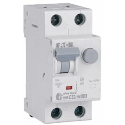 Intrerupator Automat Diferential RCBO Eaton 303358 Moeller HNB-C32/1N/003, 32A, curba C, 1P+N, 30mA, 6 kA