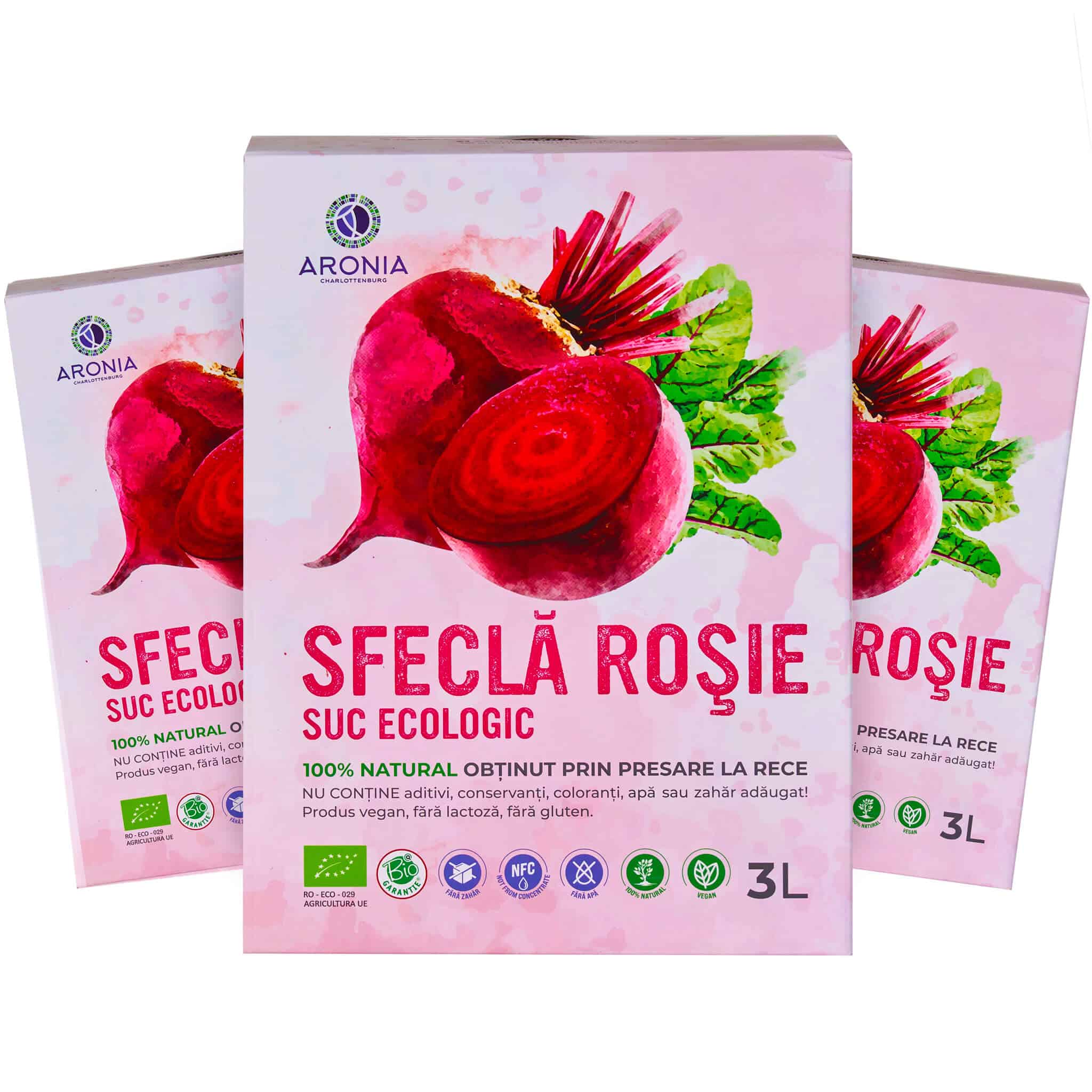Suc Sfeclă Roșie 3x3L Eco | Aronia Charlottenburg