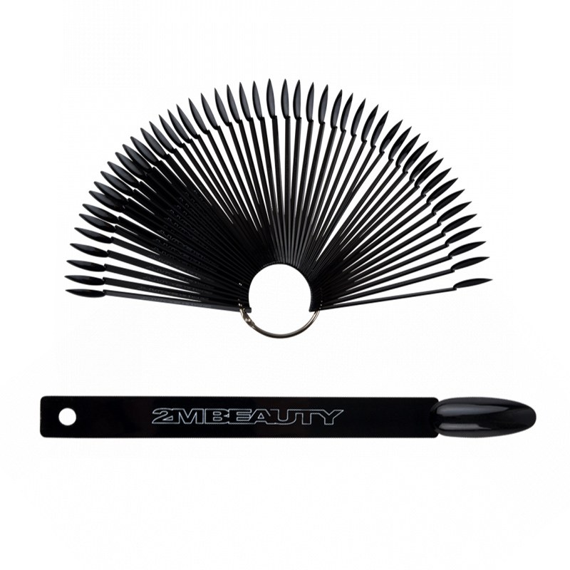 Paletă 50 Unghii Oval Nailshop - Negru