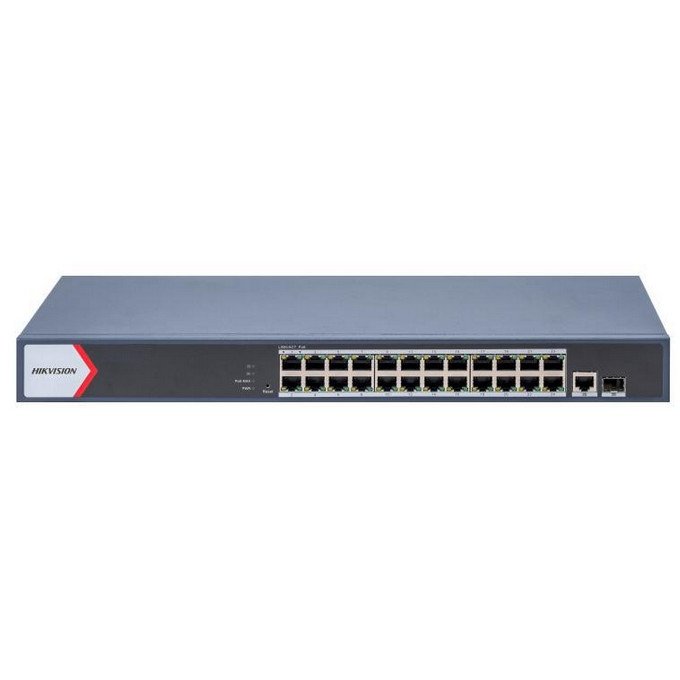 Switch Hikvision DS-3E1526P-EIV2, 24 porturi PoE Gigabit