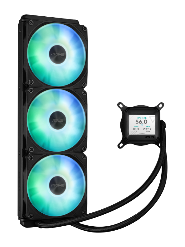 Cooler Procesor ASUS PRIME LC 360 LCD ARGB | 360mm, 3 Ventilatoare