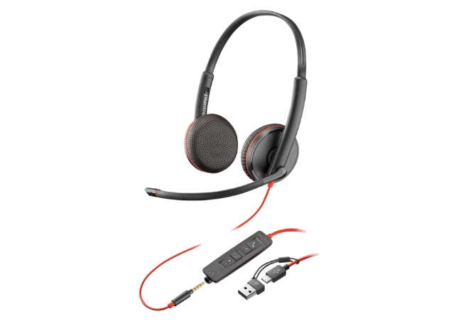 Poly Blackwire 3225 Stereo USB-C - Căști Profesionale UC