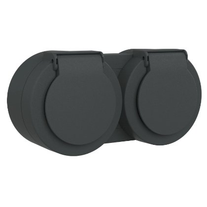 Priză capac tip TP Ovivo OV00965 XONE, 10A, 250V, antracit