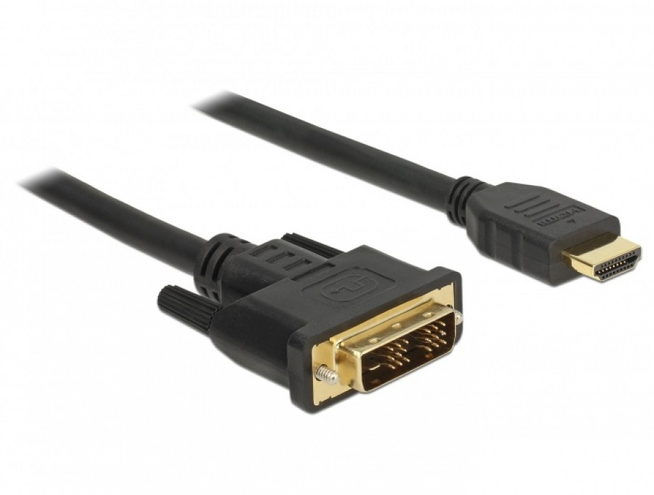 Cablu DVI-D la HDMI 3m, Delock 85585