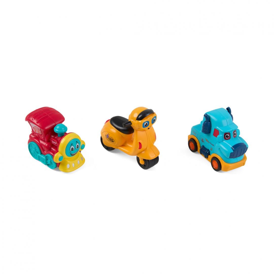 Set 3 Mașinuri prin Inerție MOMKI, fără Baterii - imagine 4