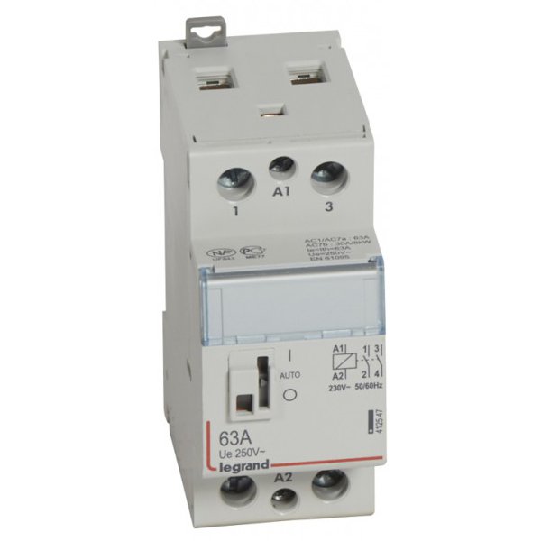 Contactor DIN Legrand 63A 2NO 230V - imagine 1