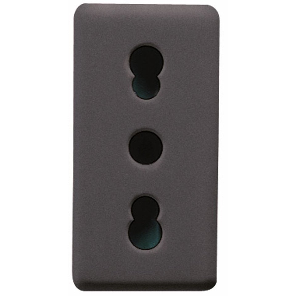 Priza Italiană 1 Modul Gewiss GW21203, Negru