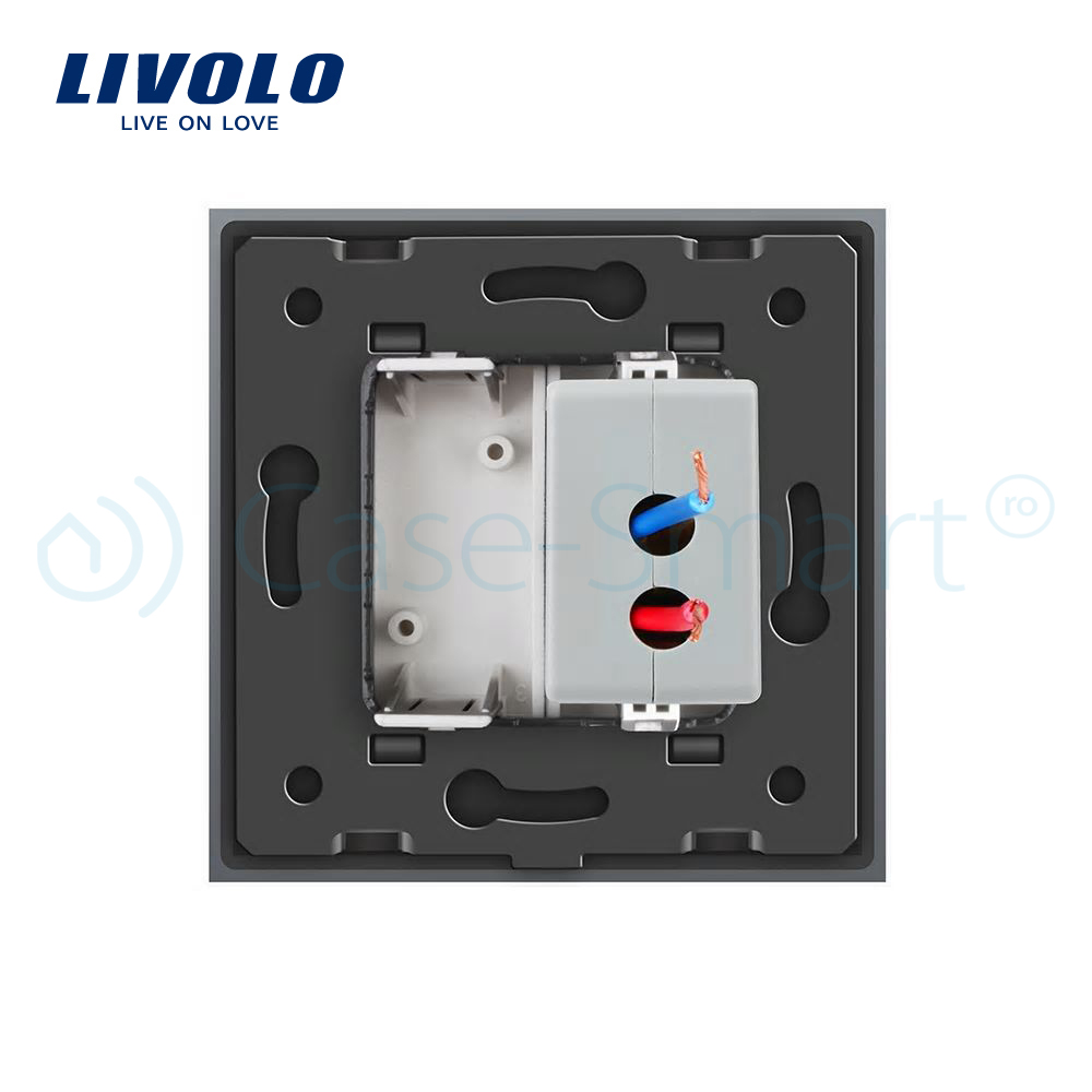 Priza USB Livolo cu Rama Sticlă - imagine 24