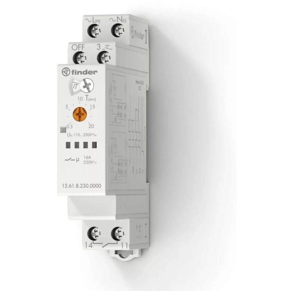 Releu pas cu pas Finder 13.61, 230VAC, 16A, 1ND