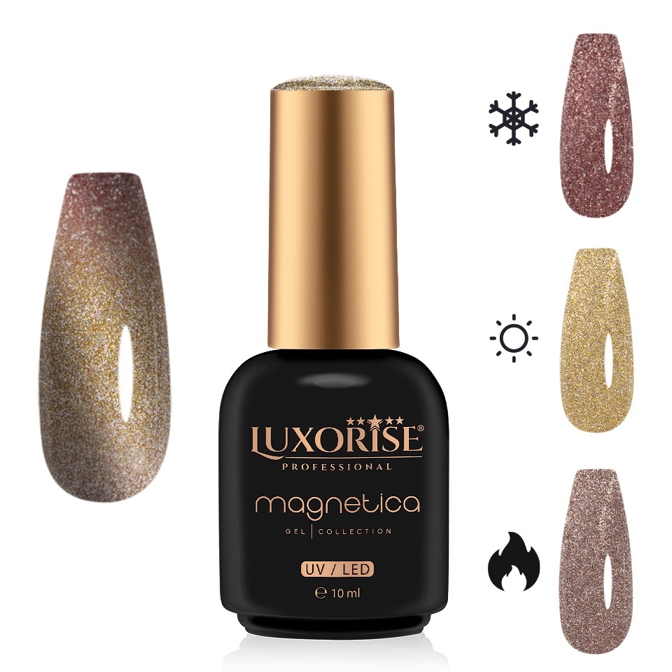 Oja Magnetica Luxorise Siren Sunset 10ml - imagine 2