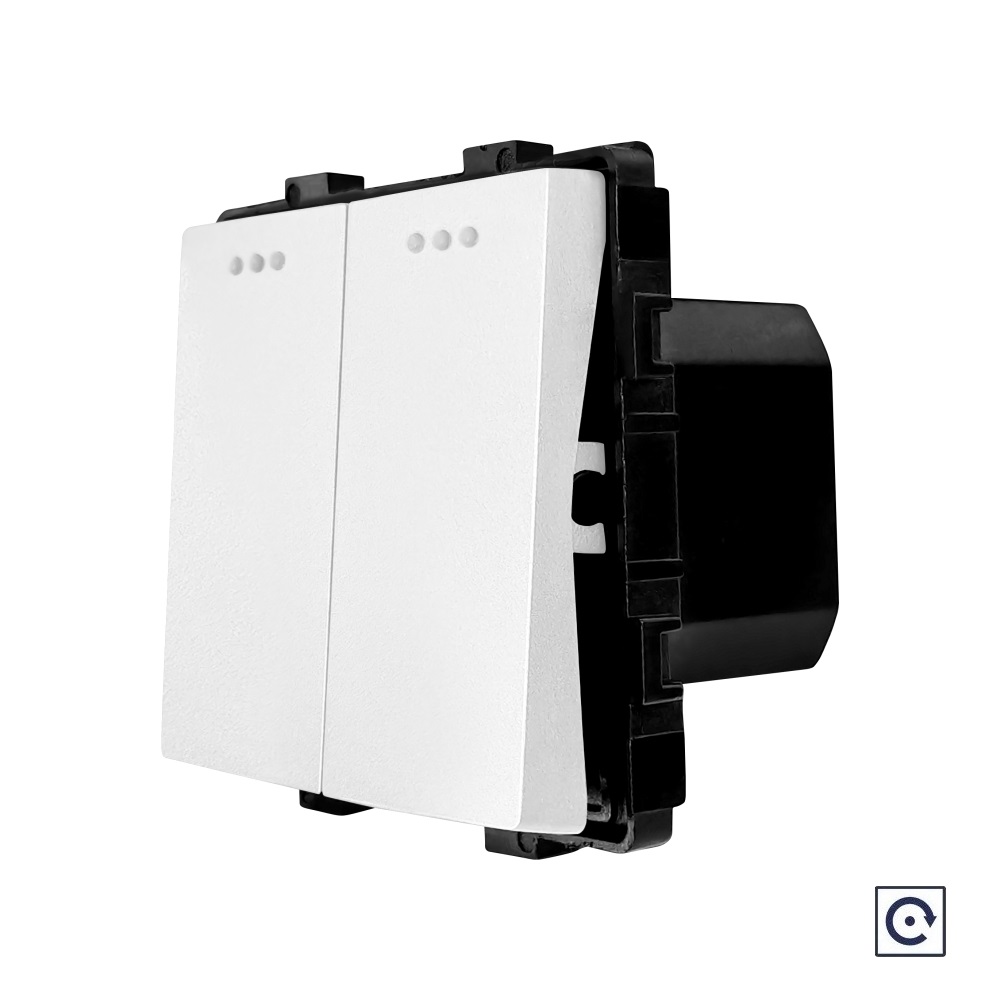 Modul Intrerupator Dublu Mecanic Luxion cu Reset