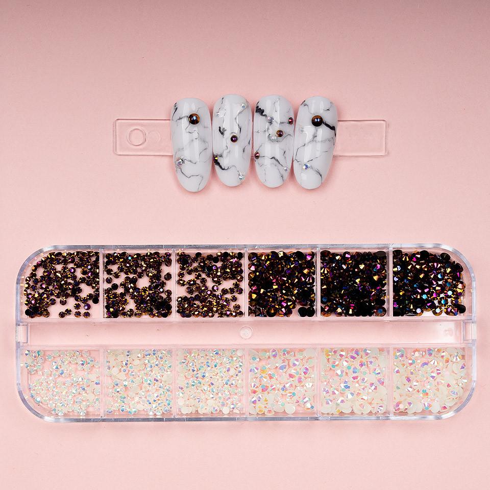 Strasuri Unghii LUXORISE, Exquisite Crystals, 12 Modele