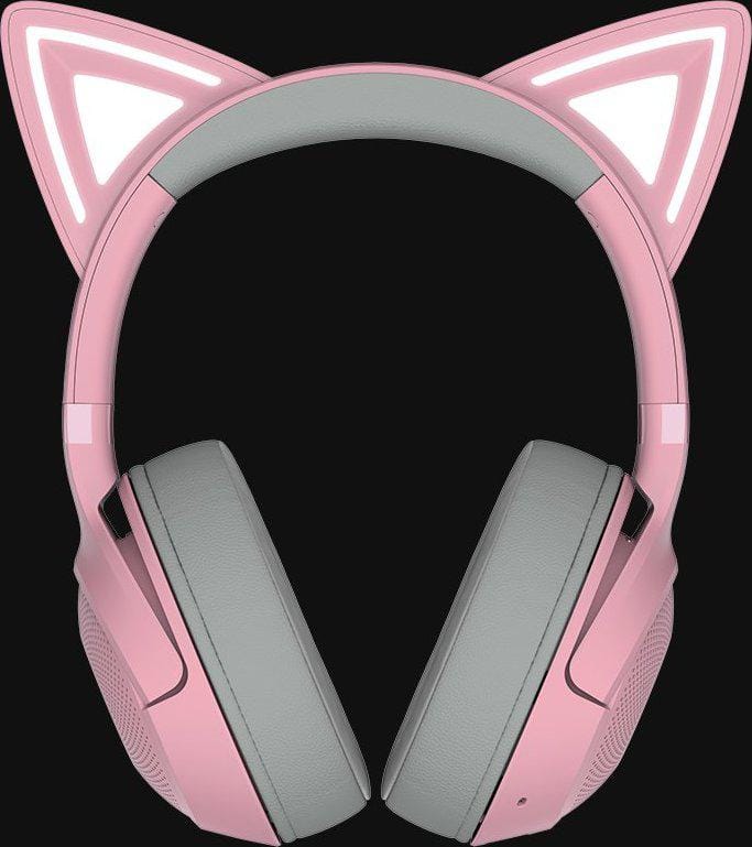 Casti Gaming Razer Kraken Kitty V2 Bluetooth Quartz Edition - imagine 4