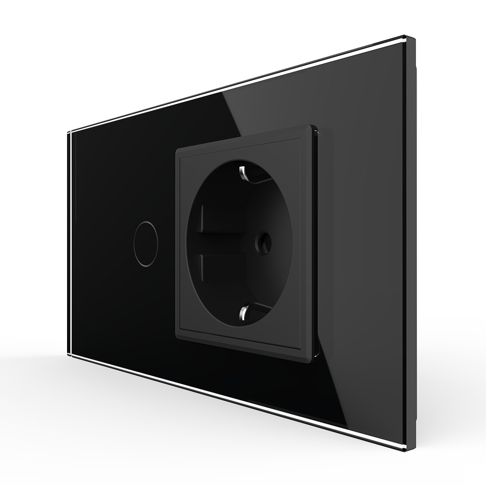 Set Livolo: Intrerupator și Priză Sticlă 4M - imagine 5