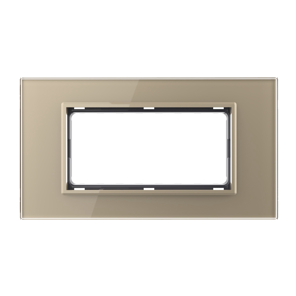Rama Sticla Livolo 4 Module Standard Italian - imagine 10