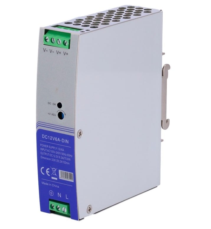 Sursa Safer 12V 6.3A, Montaj DIN, Siguranta Maxima