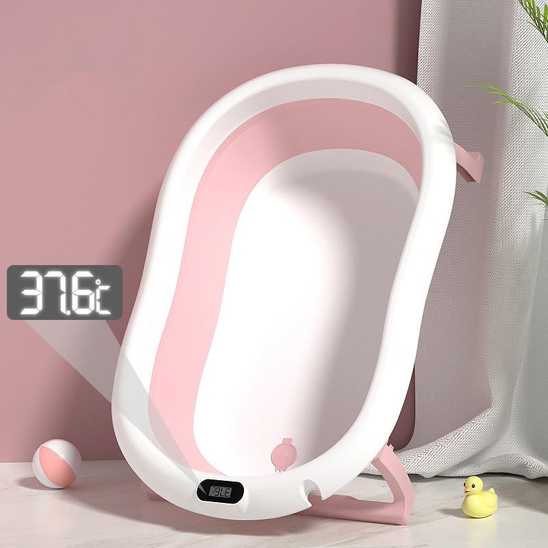 Cădiță Pliabilă U-GROW cu Termometru și Pernuță Roz - imagine 3