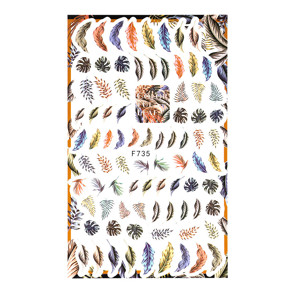 Abtibild Unghii SensoPRO Milano Best Leaves F735