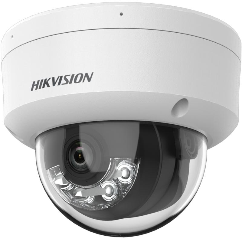 Camera IP Dome 4MP Hikvision Smart Hybrid Light cu Audio
