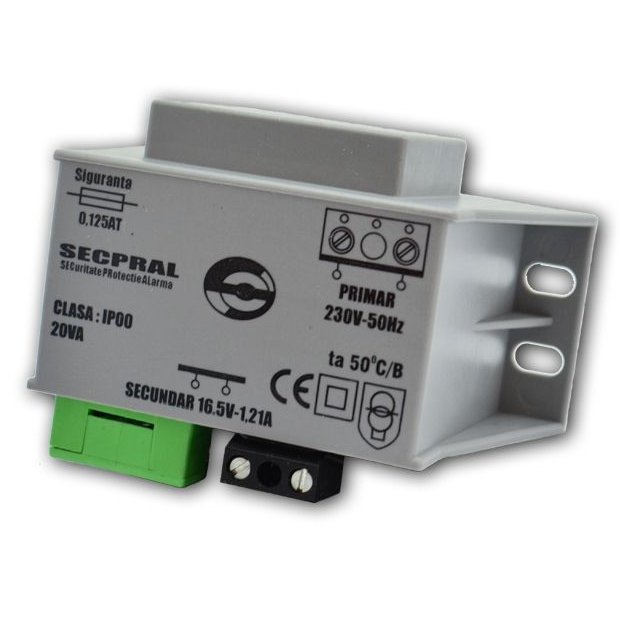 Transformator Secpral 20VA 16V Capsulat Rășină