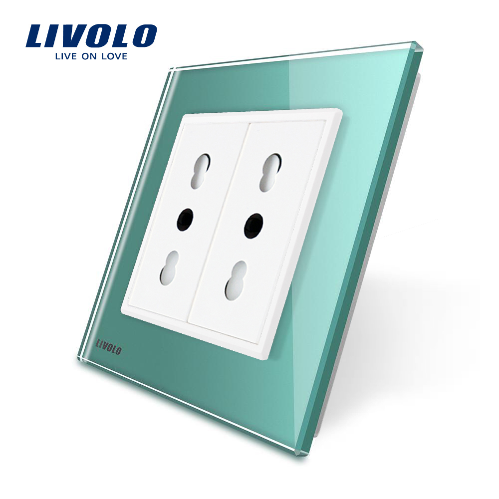 Priză Dublă Livolo Sticlă, Ignifugă - imagine 9