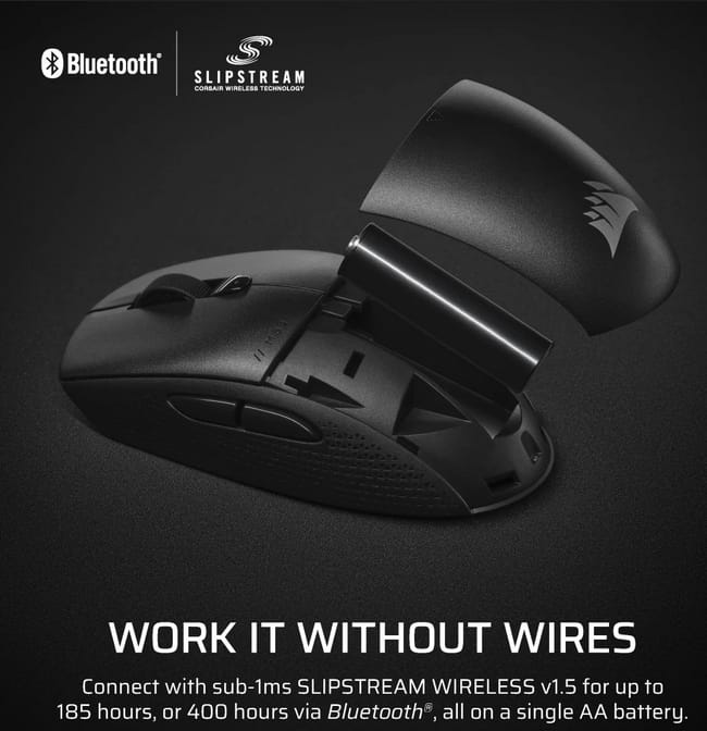 Mouse Gaming Wireless CORSAIR M55 - 24K DPI, 185h Autonomie - imagine 13