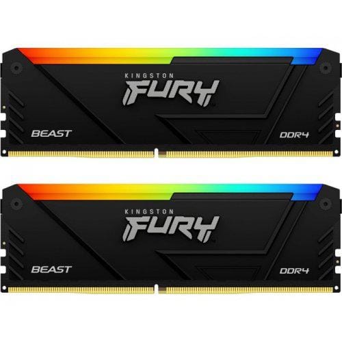 Kingston FURY Beast RGB 16GB DDR4 3600MHz CL17 - Kit Dual Channel - imagine 16