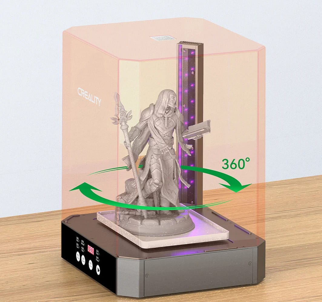 Creality UW-03 Masina Spalare si Intarire Rasina 3D UV - imagine 4
