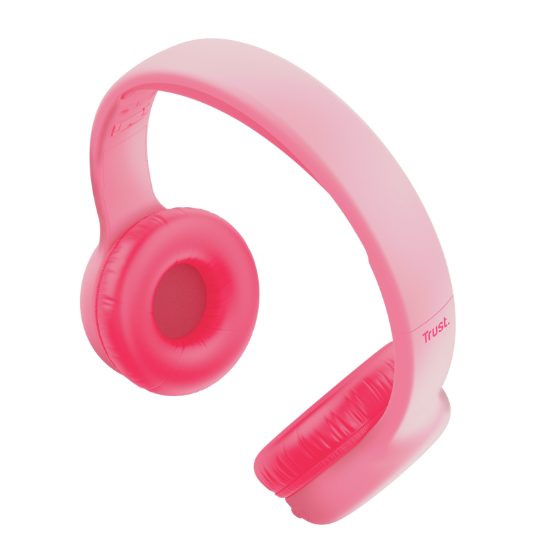 Căști Trust Nouna WS Kids Roz - Audio de Calitate pentru Copii - imagine 2