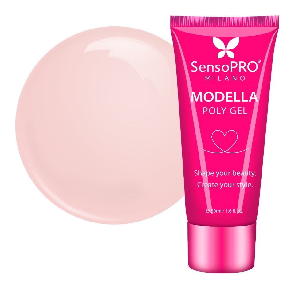 Polygel MODELLA SensoPRO Milano - Nude Whisper, 50ml