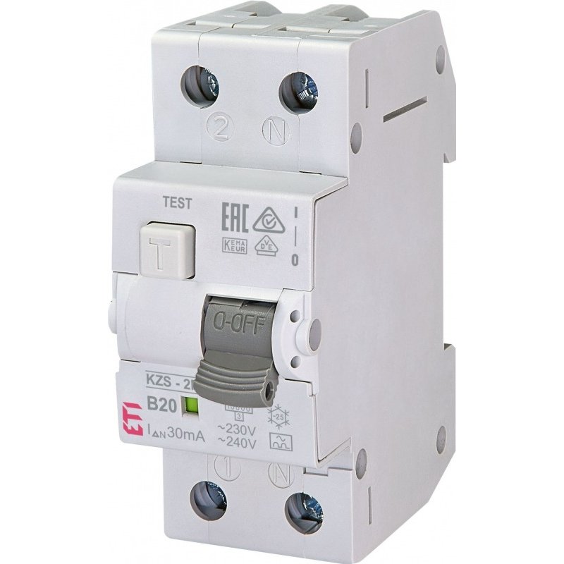 RCBO ETI 1P+N 20A Siguranță