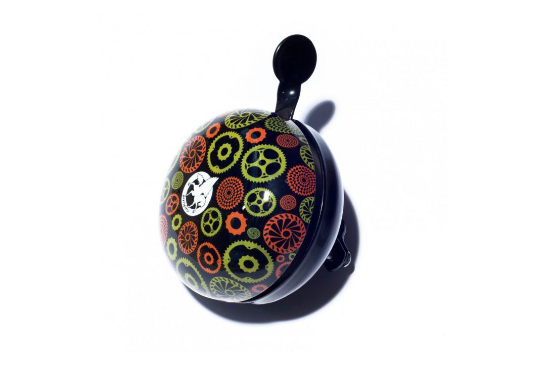 Sonerie Bicicletă PEGAS Oțel 80mm Negru - Sunet Ding-Dong - imagine 2