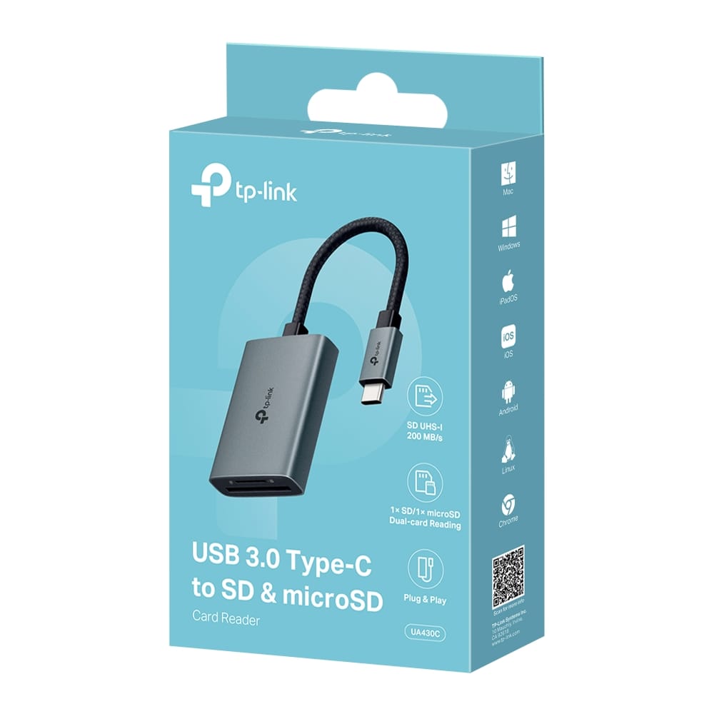 Adaptor TP-LINK UA430C USB-A 3.0 la SD/TF, pana la 104MBps - imagine 18