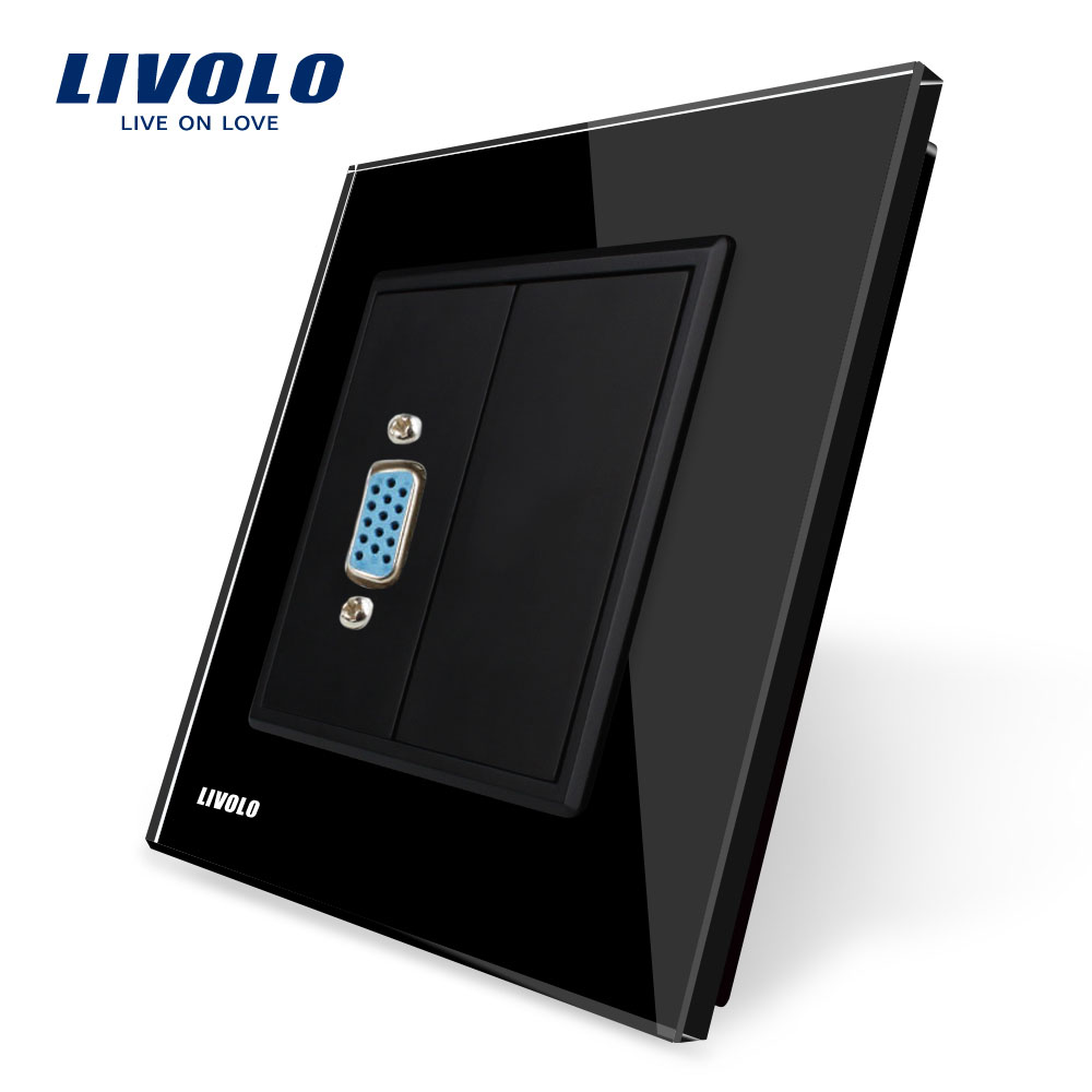 Priză VGA Mama Livolo cu Ramă Sticlă - imagine 4