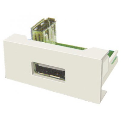 Panel USB Modular DLX Alb 1 Modul