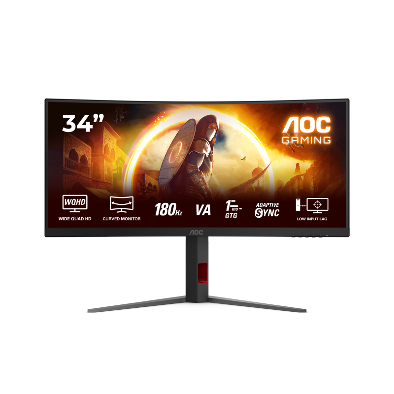 Monitor Gaming AOC 34" CU34G4 Curved 180Hz 3440x1440 VA