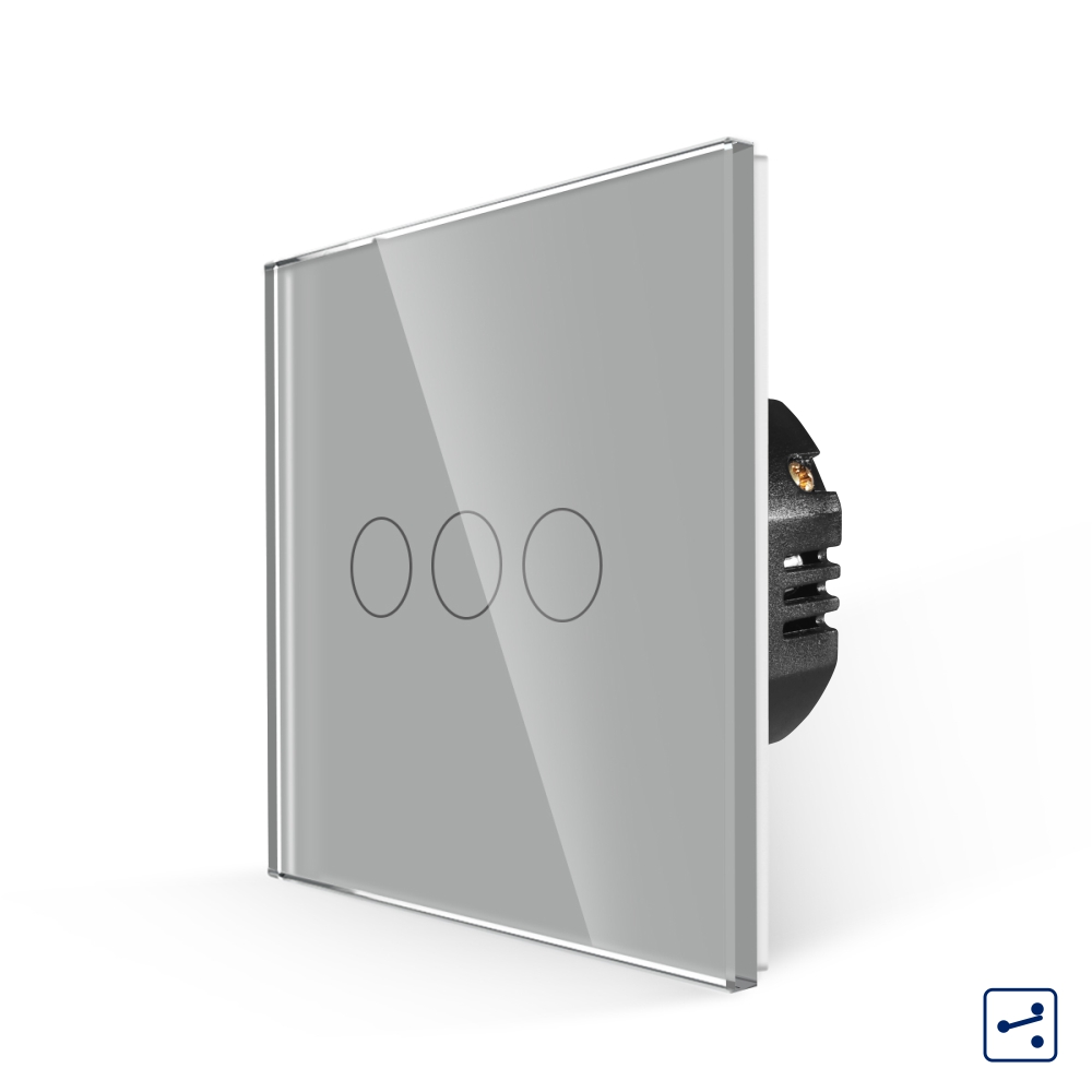 Intrerupator Triplu Touch Sticla LUXION - imagine 10
