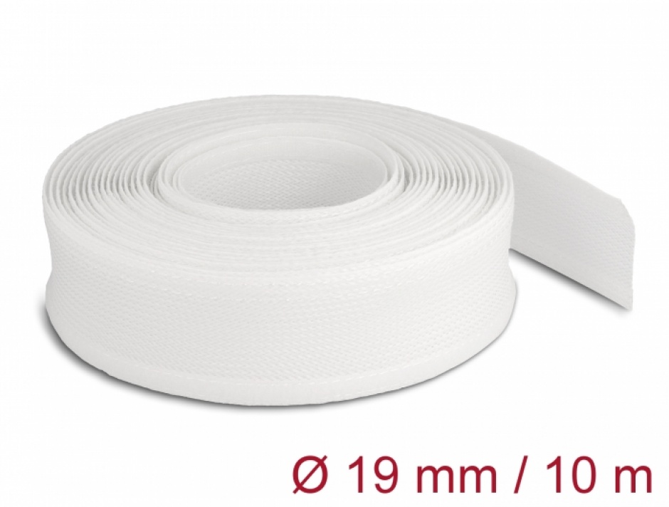 Plasă cabluri cu arici Delock 10m, Alb