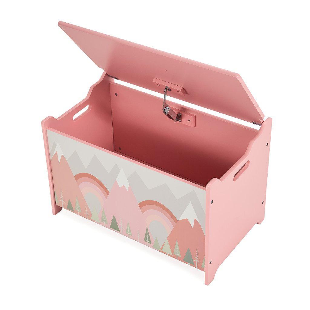 Bancuta Copii cu Depozitare Pink Forest U-grow - imagine 3